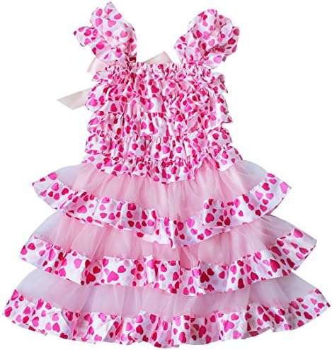 ACSUSS Infant Baby Girls Lace Ruffled Wide thrifs Primeiro 1º aniversário da festa de aniversário Tutu Dress Bolo Smash Dress Dress