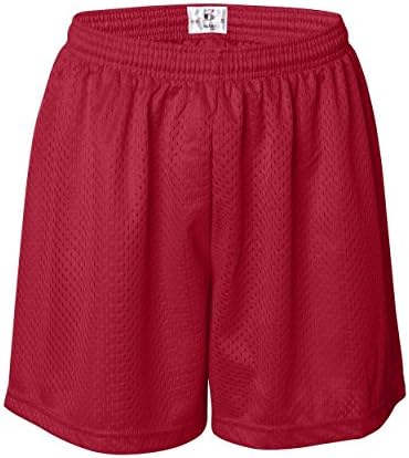 Badger Ladies 'Mesh/Tricot 5 Shorts, vermelho, xx-grande