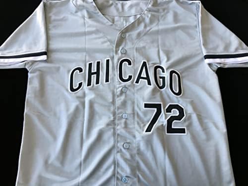 Carlton Fisk assinou a camisa de beisebol cinza autografada com JSA COA - Size XL - Chicago Great