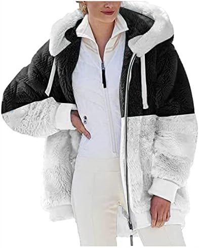 Casacos de inverno para mulheres, jaqueta de lã casual plus size