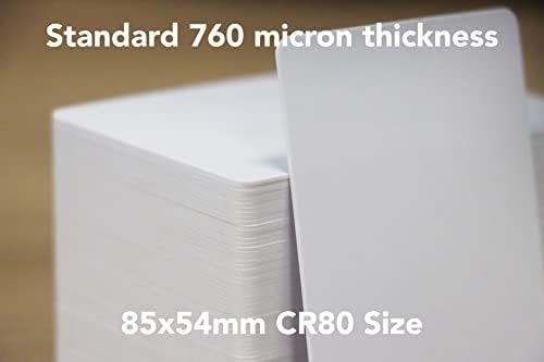 Fotodek CR80 30 Mil Blank White PVC Cards Premmable Dye Sublimation - 100 pacote