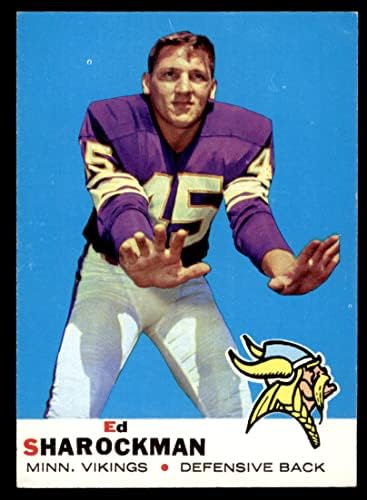 1969 Topps 104 Ed Sharockman Minnesota Vikings NM Vikings Pittsburgh