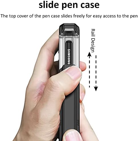 Para Samsung Galaxy Z Fold 3 5g Case Kickstand Slide s caneta caneta com tela de vidro protetor de protetor Magnético Proteção da dobradiça Tampa da dobra 3 para galáxia