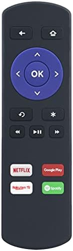 Novo Substituir controle remoto de controle para Roku 1 2 3 4 LT HD XD XS Premiere Ultra Express Express Player com Netflix Raku-ten Spotify App Key 4620xb 3050R 4620R 3900XB 3700XB 2000C 2710R 4210XB