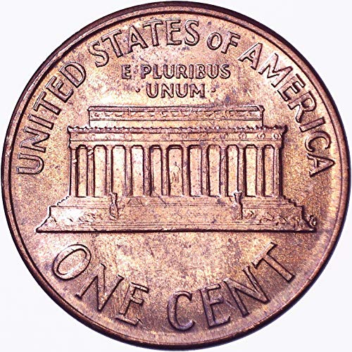 1968 S Lincoln Memorial Cent 1C sobre não circulado