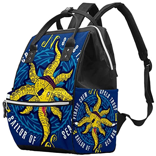 Design criativo Octopus fralda Bags Backpack Mummy Backpack de grande capacidade Bolsa de enfermagem Bolsa de viagem para cuidados
