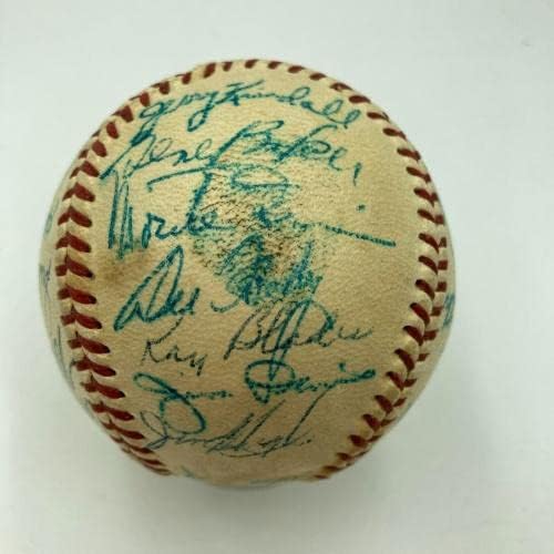 1956 A equipe de Chicago Cubs assinou o beisebol oficial da Liga Nacional - Baseballs autografados