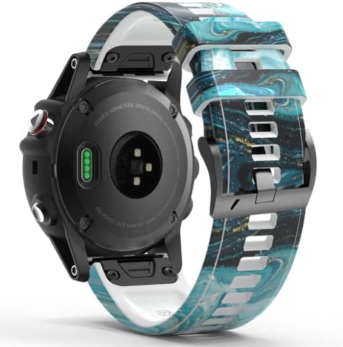 DJDLFA 26 mm Silicone Redunda rápida Band para Garmin Fenix ​​7 7x 6 6x Pro 5x 5 mais 3 h Mk2 EasyFit Smart Watch Wrist Correa