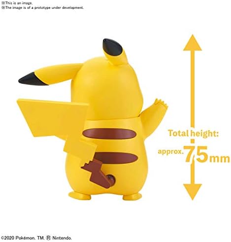 Bandai Hobby - Kit de modelo Pokemon rápido !! 01 Pikachu