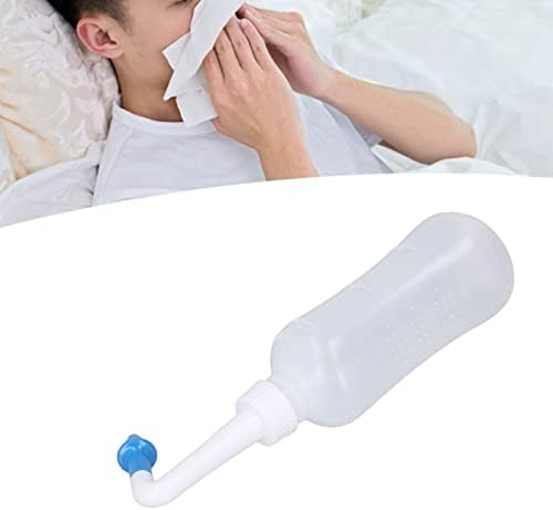 Garrafa de irrigação nasal, 300 ml de lavagem nasal na garrafa de lavagem do nariz limpador de neti maconha mamadeira de enxágue