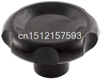 Parafuso M12 Frea feminina de 68 mm parafuso dia de cabeça no botão de aperto preto