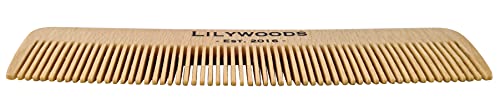 Lilywoods 13 cm de pente de cabelo de madeira - feito de madeira de faia natural - para bebês e crianças