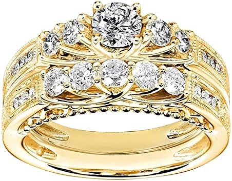 Anel de Soehir Casal With Diamonds for Women Fashion Jewelry Popular Accessories Bi Ring