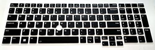 Protetor de teclado dos EUA Cobertador de pele Compatível para a Lenovo ThinkPad P16, P16s, T16 Gen 1 16 '' com Bingobuy Card Case