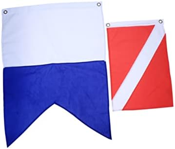 Toddmomy 2 PCs Sinais de bandeiras flutuantes Marcas de água Sinalizações de mergulho subaquático O sinal da bandeira de mergulho