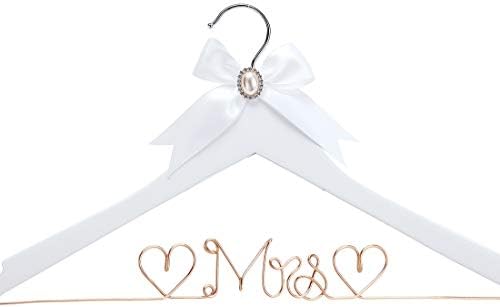 Vestido de madeira de madeira sólida branca huidiana com letras de Lady Wire for Bridal Wedding Party Gift