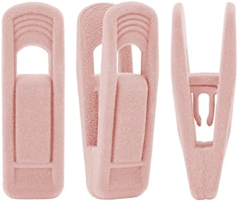 TRGOWAUL CLIPES DE VELVET RAY CLIPS, cabides de calça clipes de veludo, clipes de dedos fortes perfeitos para cabides