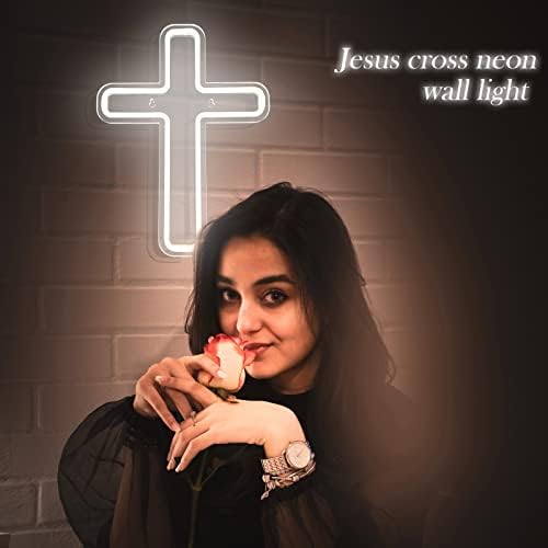 Jesus Cristo cruzar sinais de néon, cruzar Jesus neon signo Light Home Decoration, Wall Montado Deus Santo Jesus Cruz para
