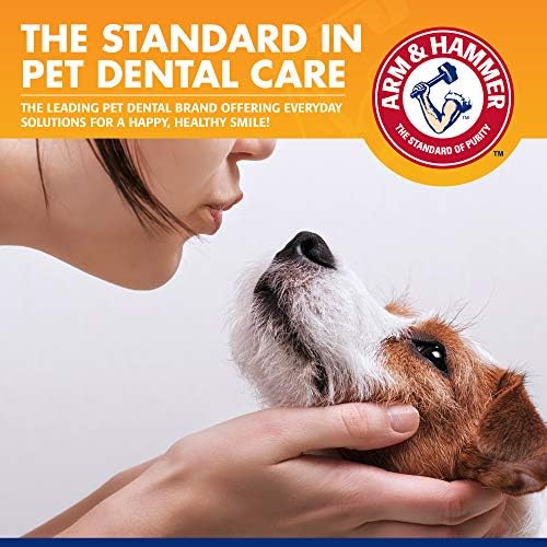 Kit de controle TARTAR ARM & HAMMER PARA PETOS para cães | Contém creme dental, escova de dentes e escova de finger | Reduz a