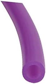 X-Dree 4mm x 6mm de altura Tubos de mangueira de borracha de borracha de silicone de altura de altura Purple 5 metros de