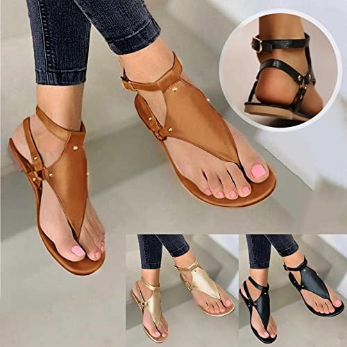 Sandálias mulheres verão feminino aberto tira de fivela de lascas de chinelos de chinelos romanos sandálias de praia