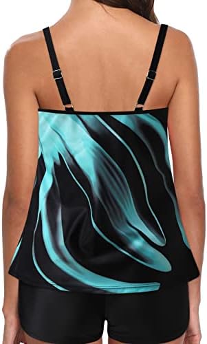 Ternos de banho para adolescentes de duas peças Halter Top Digital Print Swimsuit Set Bikini Biquíni Skirt Skirt Skirt Conjunto