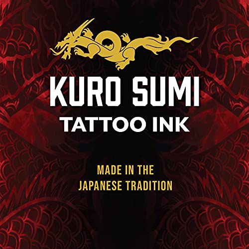 Kuro sumi ninja fumaça cinza, amigável vegano, tinta profissional 1,5 oz