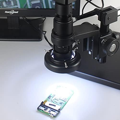 Kit de acessórios para microscópio XMSH para lâmpada de anel adulto de 0 a , lâmpada ajustável, ajustável 144 LED Miniscop Ring