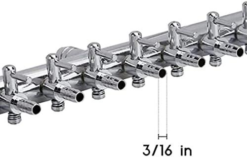 válvula de ar de aquário de aquário BNAFES 6 válvulas de fluxo de fluxo de ar de fluxo de ar em linha válvula de