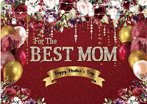 Cylyh 8x6ft feliz dia das mães Caso -pano de fundo do dia das mães Floral Banner de decoração Melhor Mãe Festa do