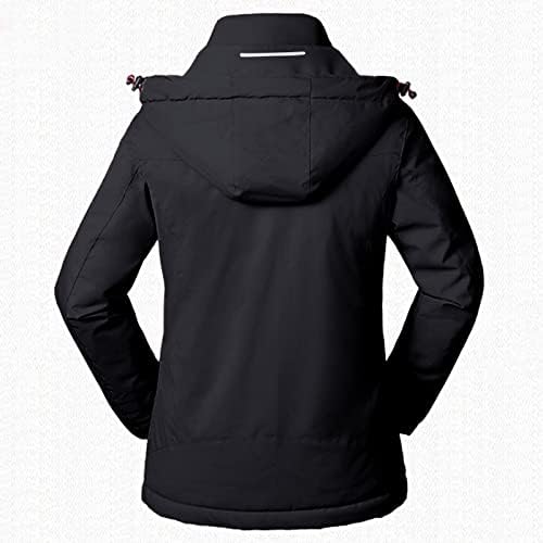 Jackets aquecidos para mulheres, moletons de montanhismo macios de montanhismo USB, carregamento de casacos à prova de vento.