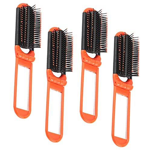 Esquema 12 PCs dobrando pente com pentes de espelho para homens pente de cabelo de cabelo masculino para homens Viagens de salão pente de penteado