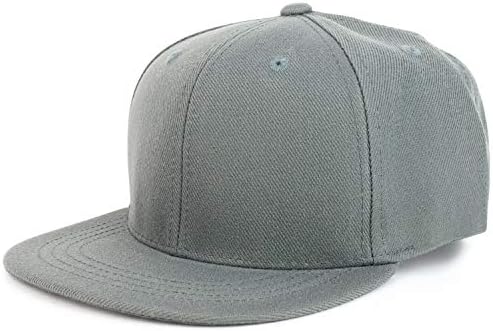 Armycrew Youth Kid's Solid Color Flat Bill Snapback Baseball Cap