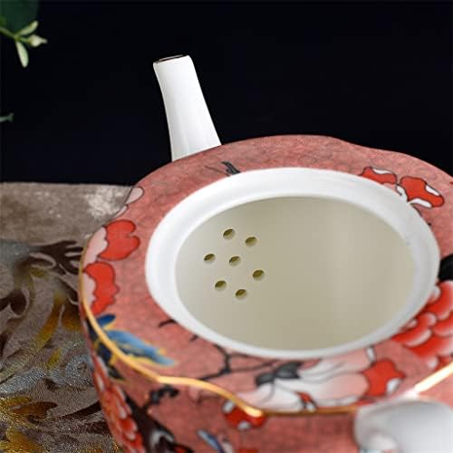 SEESD 15pcs estilo europeu BONE CHINA CAFELA CONSULHADO DE PORCELA GOLDELATE Conjunto de chá da tarde Tule de açúcar tupa de leite