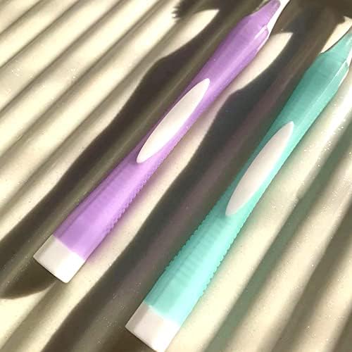 Weizhang 50 escovas de dentes a granel acessível para viajar, hotel, hóspede, ndividualmente embrulhado roxo e azul
