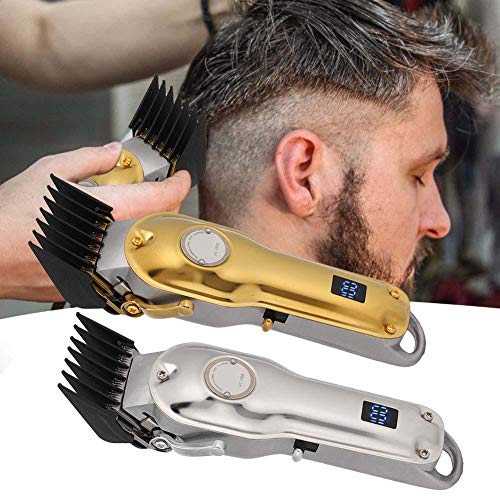 Xuuyuu Hair Clipper, aparador de cabelo elétrico de barbeador inteligente TRIMMER DE CABELO DE RUÍDO COM LCD DOME