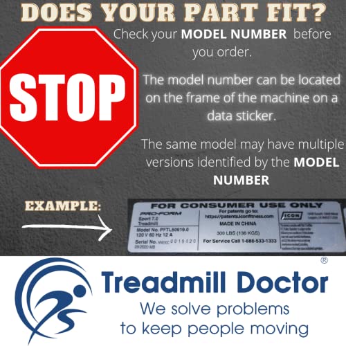 TitMill Doctor Proform J4 Treadmill Running Belt Modelo# 297062