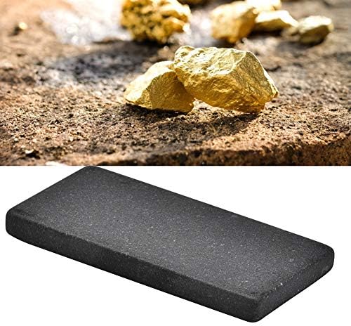 Homeriy Gold Detecting Stone Gold Teste Touchstone para Gold Platinum Silver Test Practical and Portable Fácil de