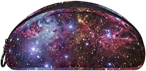 Bolsa de maquiagem de viagem, bolsa de cosméticos Caso organizador, para mulheres de produtos para produtos de higiene pessoal, pincéis do universo nebulosa galáxia