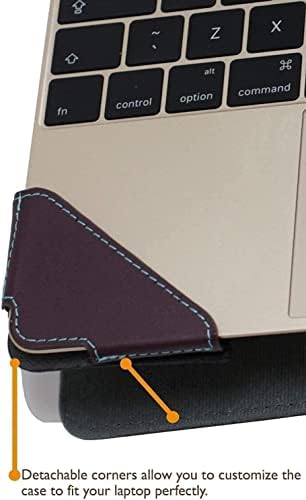 Broonel - Série de Perfil - Laptop de couro roxo compatível com asus vivobook 14 14 laptop