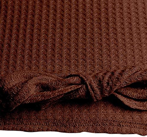 Camisolas para mulheres estampas casuais waffle malha suéter de pulôver solto manga longa redonda malha de malha de túnica
