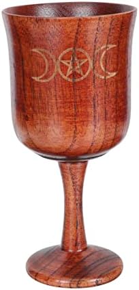 Copo da comunhão Doitool Copo de cálice de madeira que oferece tigela para altar use vinho calicola de vinho bebendo copo