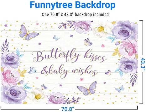 Funnytree Butterfly beijos Baby Churche Beddrop para Party Baby Deseoso