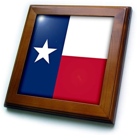 3drose ft_158447_1 Bandeira do Texas TX US American United State of America USA Azul Branco Vermelho Aparelada da bandeira da estrela solitária, 8 por 8 polegadas