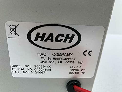 HACH 25699-00 Incubadora portátil 12 VDC 15.0A P/N 9120967