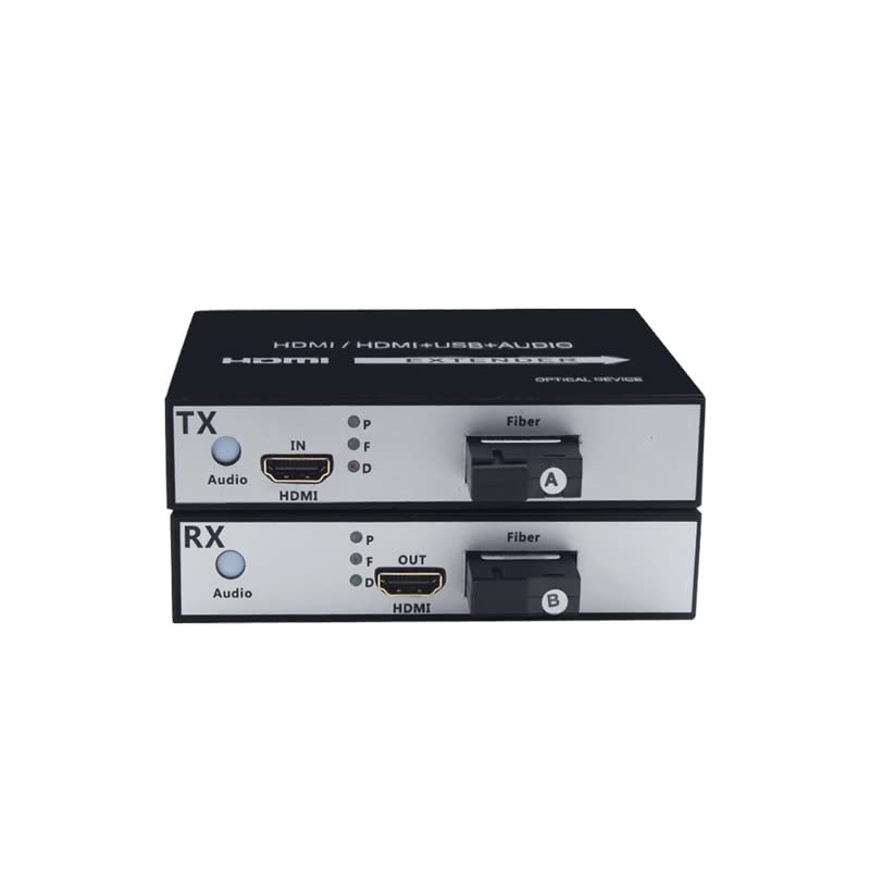 1 par de conversores ópticos HDMI de fibra de fibra de fibra de 1 canal 1080p Terminal óptico de transceptor de vídeo HDMI