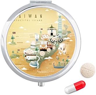 Beautiful Islead Taiwan Travel Case Pocket Pocket Medicine Storage Caixa de contêiner Dispensador