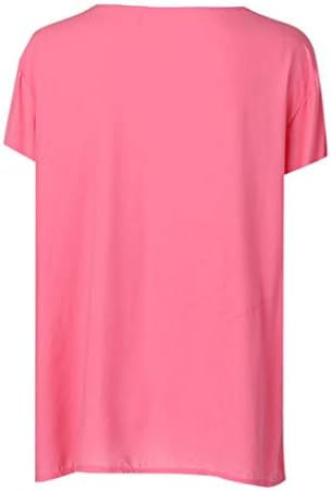 Yubnlvae Sweetshirts Retro para mulheres Camisas de gradiente solto casual de verão