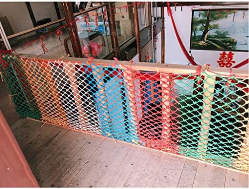 Yuwuxin Multi-Purpose Rope Balcony e Window Safety Net | Rede de segurança de 6x3m de tamanho grande | Rede de segurança da varanda. Múltiplas cores | Forneça personalização de cores （6mm/8cm