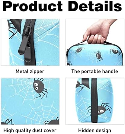 Bolsa de bolsas portáteis de organizações eletrônicas aranhas e webs de aranha Saco de armazenamento a cabo para discos rígidos,